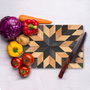 Hermia Tabla de Cortar de Vidrio Templado Multicolor 20 x 30 cm